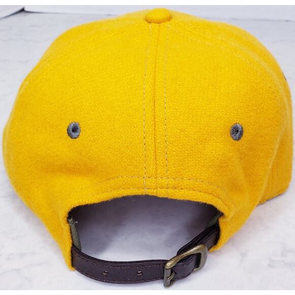 NWT DOUBLE RL RRL RALPH LAUREN Winged Logo Wool Blend Felt Ball Cap Gold/ Yellow - Picture 5 of 10